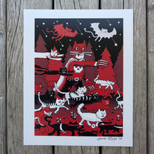 Load image into Gallery viewer, Bubbles Cat Army 8x10" Reproduction
