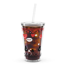 Load image into Gallery viewer, Clear plastic tumbler