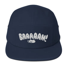 Load image into Gallery viewer, Baaam! Embroidered 5-Panel Cap - White Thread