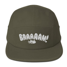 Load image into Gallery viewer, Baaam! Embroidered 5-Panel Cap - White Thread
