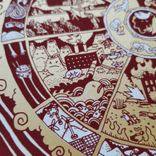 Load image into Gallery viewer, The Wheel of Deluded Capitalist Existence 12x16"