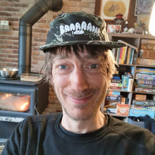 Load image into Gallery viewer, Baaam! Embroidered 5-Panel Cap - White Thread