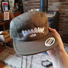 Load image into Gallery viewer, Baaam! Embroidered 5-Panel Cap - White Thread