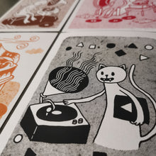 Load image into Gallery viewer, Record Kitty 5x7" Print Pack