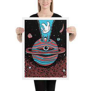 Floating Into Saturn 18x24" Reproduction Poster