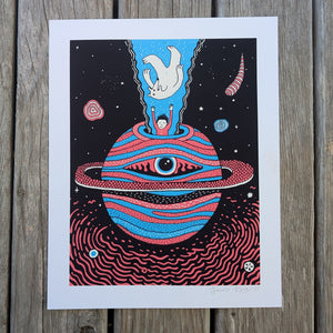 A Trip to Saturn - 8x10" Reproduction Print