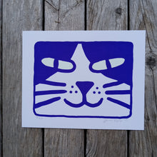 Load image into Gallery viewer, Nice Little Kitty 8x10&quot; GLOWING Screenprint
