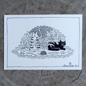 Cat Island - Original Drawing