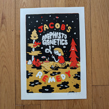 Load image into Gallery viewer, Mephisto Genetics Jacob's Remedy A4 Screenprint
