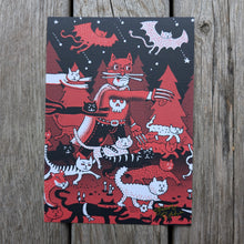 Load image into Gallery viewer, Bubbles Cat Army 5x7&quot; Postcard
