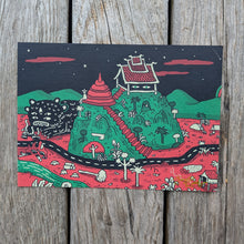 Load image into Gallery viewer, 5 Eyes 4 Ears 5x7&quot; Postcard
