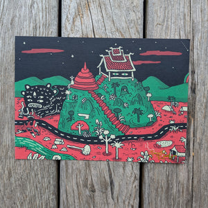 5 Eyes 4 Ears 5x7" Postcard