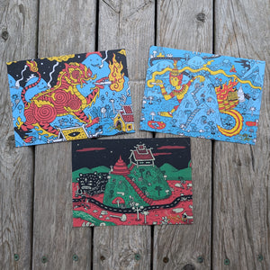 5 Eyes 4 Ears 5x7" Postcard