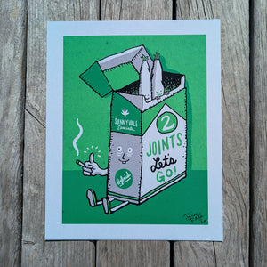 2 Joints Let's Go 8x10" Reproduction