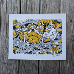 Temple of the Kitties 8x10" Reproduction