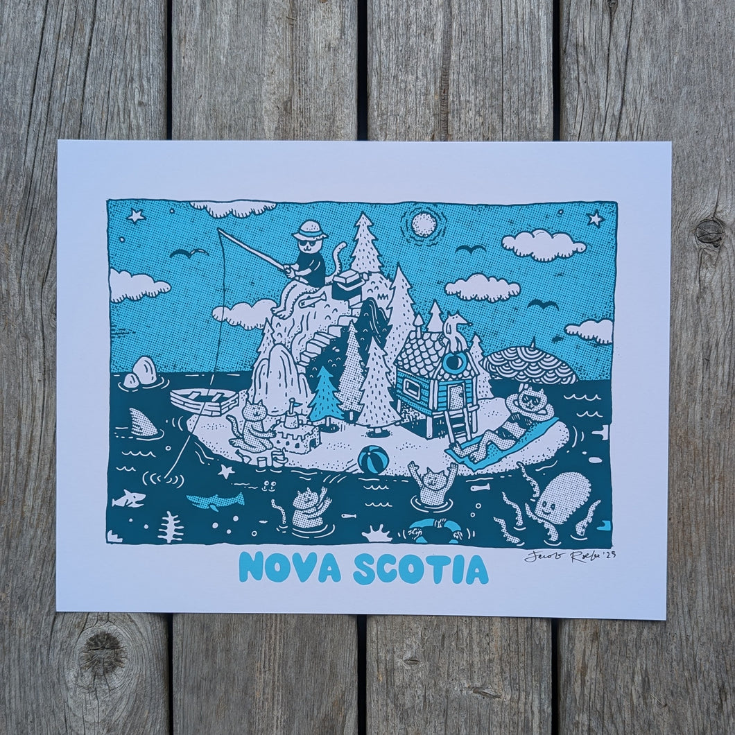 Nova Scotia Vacation Island 8.5x11