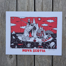 Load image into Gallery viewer, Nova Scotia Vacation Island 8.5x11&quot; Reproduction Print
