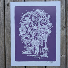 Load image into Gallery viewer, No Happiness Without Trees  8.5x11&quot; Reproduction
