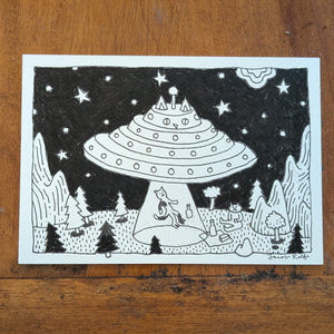 UKO (Unidentified Kitty Object) - Original Drawing