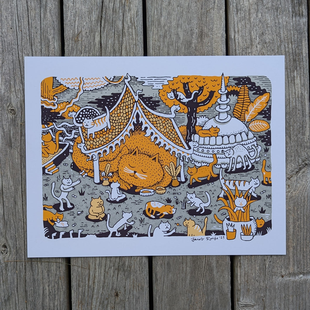 Temple of the Kitties 8.5x11