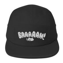 Load image into Gallery viewer, Baaam! Embroidered 5-Panel Cap - White Thread
