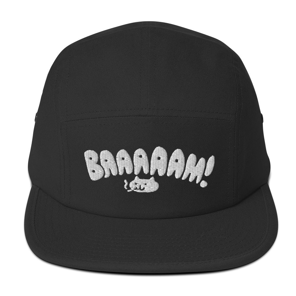 Baaam! Embroidered 5-Panel Cap - White Thread