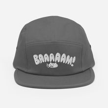 Load image into Gallery viewer, Baaam! Embroidered 5-Panel Cap - White Thread
