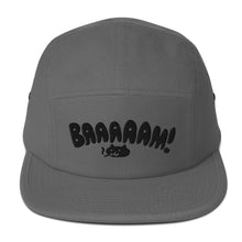 Load image into Gallery viewer, Baaam! Embroidered 5-Panel Cap - Black Thread
