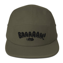 Load image into Gallery viewer, Baaam! Embroidered 5-Panel Cap - Black Thread
