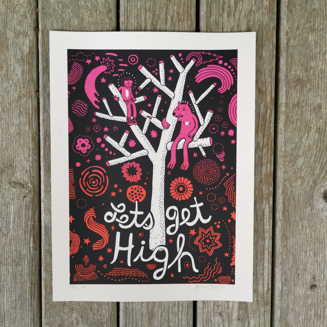 Lets Get High 9x12
