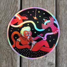 Load image into Gallery viewer, Two Birds Stoned at Once BIG ASS 5&quot; Sticker
