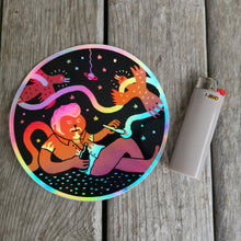 Load image into Gallery viewer, Two Birds Stoned at Once BIG ASS 5&quot; Sticker

