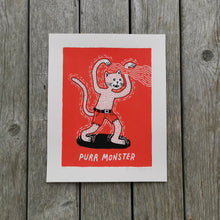 Load image into Gallery viewer, Purr Monster 8x10" Screenprint

