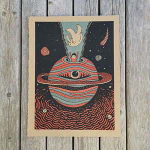 Trip To Saturn 12x16"