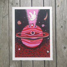Load image into Gallery viewer, Trip To Saturn 12x16&quot;
