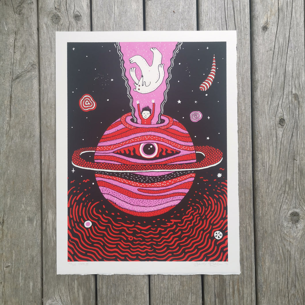 Trip To Saturn 12x16