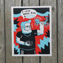 Load image into Gallery viewer, Rickbublian 8x10&quot; Screenprint
