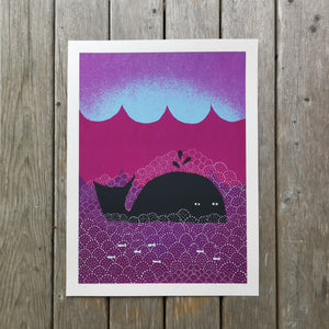 Whale 12x16"