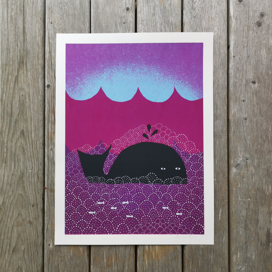 Whale 12x16