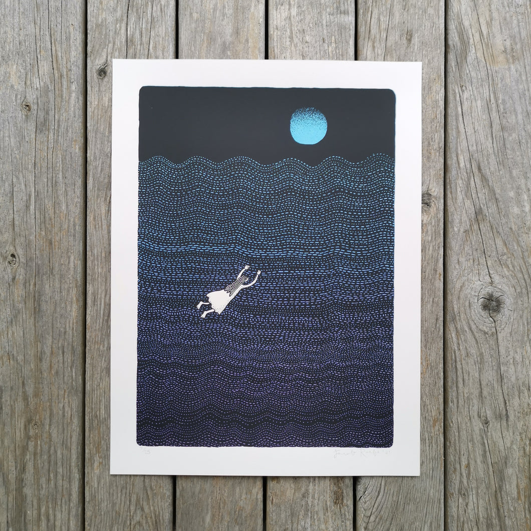 Night Flight 12x16