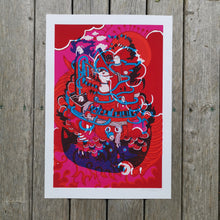Load image into Gallery viewer, Chemical Structures/Tibetan Tiger overprint 12x17.25&quot;
