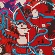 Load image into Gallery viewer, Chemical Structures/Tibetan Tiger overprint 12x17.25&quot;
