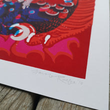 Load image into Gallery viewer, Chemical Structures/Tibetan Tiger overprint 12x17.25&quot;

