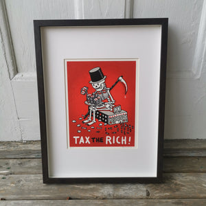 Tax the Rich 9x12" Screenprint