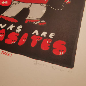 Banks are Parasites 8x10"
