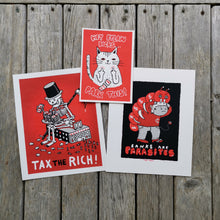 Load image into Gallery viewer, Tax the Rich 9x12&quot; Screenprint
