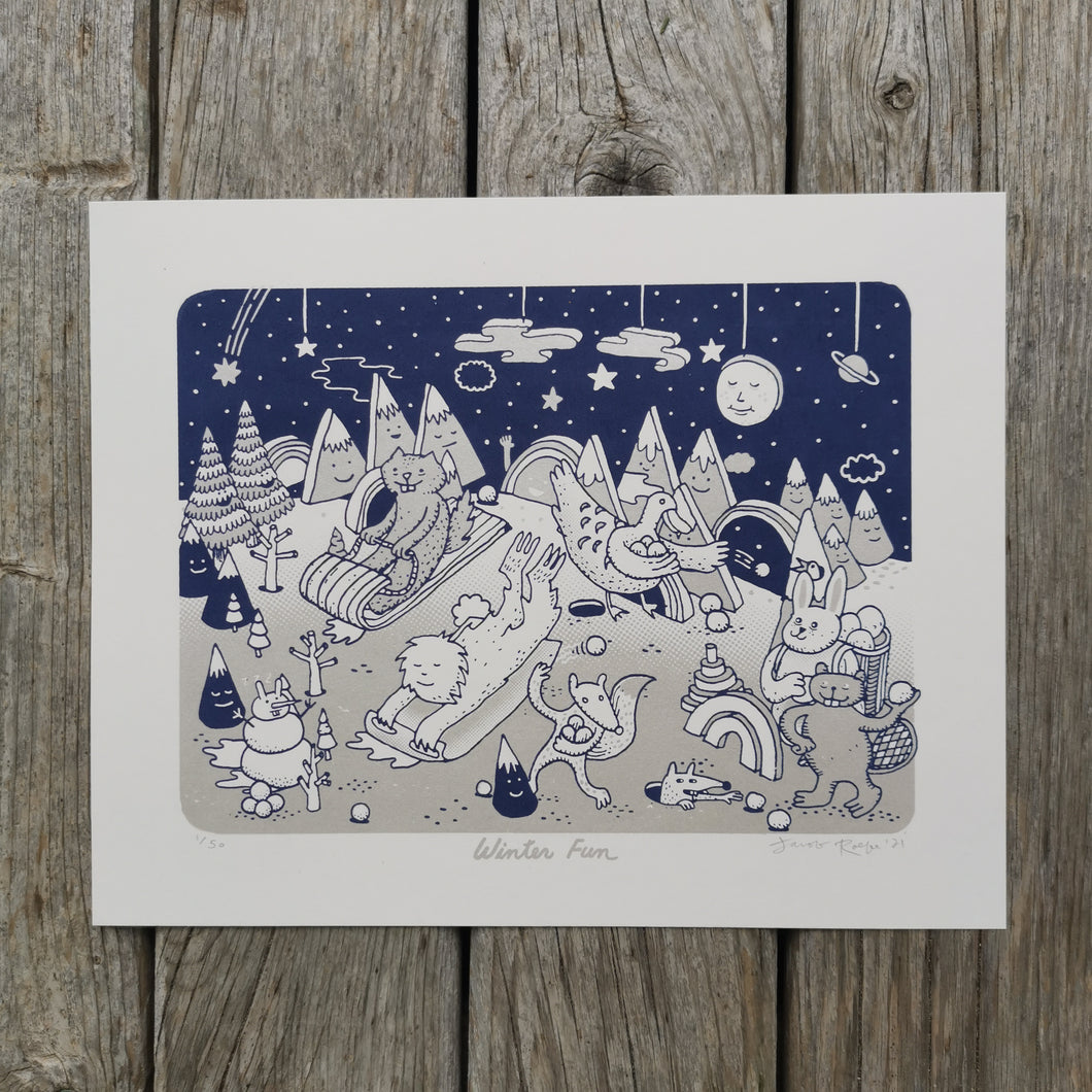 Winter Fun 8x10