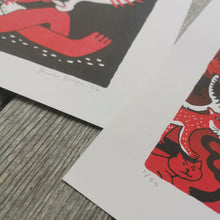 Load image into Gallery viewer, Ricky and Bubbles 2 Risograph Deal!
