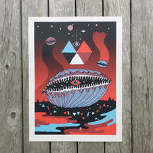 Load image into Gallery viewer, Scallops From Outer Space 12x16&quot; Screenprint
