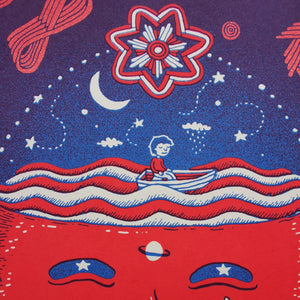 Mind Boat 9x12" Screenprint